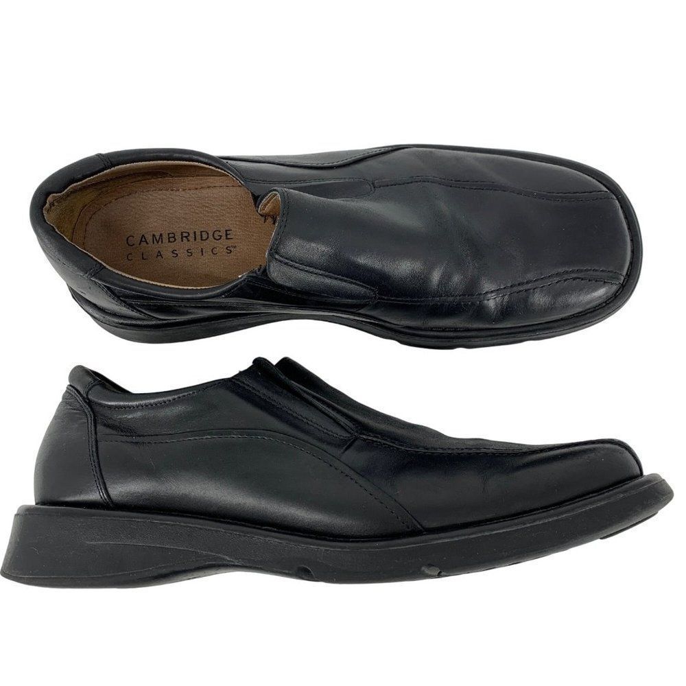 Mens Cambridge Classics Black Loafers 12 Bobby Leather 3862